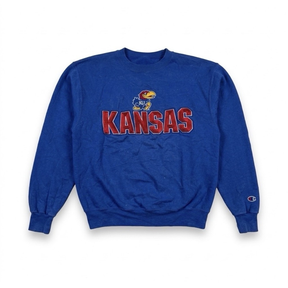 Vintage Champion Kansas KU Jayhawks  Sweatshirt Men's Size XS